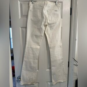 7 For All Mankind Cream Bootcut Jeans